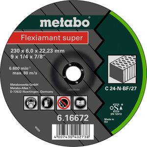 Metabo 616672000 Flexiamant super 230 x 6,0 x 22,2 steen