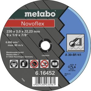 METABO Doorslijpschijf - staal-NOVOFLEX 230x3,0x22,2 mm recht 616452000
