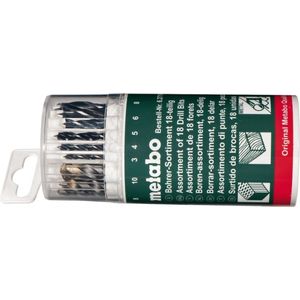Metabo 627190000 18-delige Borenset - hout / metaal / steen in box - 3-10mm