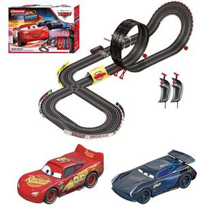 Carrera - Disney Cars - Racecircuit - Bliksem McQueen en Jackson Storm - Inclusief 2 Slotcars