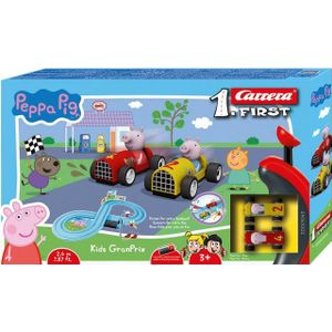 Carrera FIRST Peppa Pig - Kids GranPrix - Peppa Pig vs. George - Racebaan 2,4m Racebaan