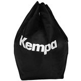 Kempa 200480501 tas voor handbal, uniseks, volwassenen, zwart, 45 centimeter, zwart, 45 cm, tas met trekkoord