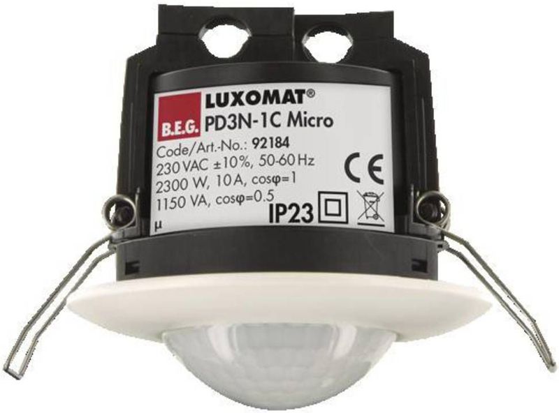 BEG PD3N-1C-DE Micro-RAL9010 Bewegungsmelder