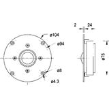 Visaton Gl25ffl High End Tweeter 25 Mm 8 Ohm