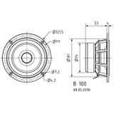 Visaton B 100 6 Ohm 4 inch fullrange luidspreker