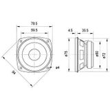 Visaton - Vs-frs8/8 - Hifi Full-range Luidspreker - 8 Ohm - 8 cm