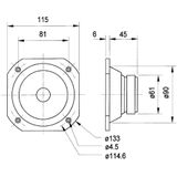 Visaton VS-FRS10 WP/4W Full-Range Luidspreker