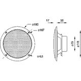 Visaton luidsprekers Full-range luidspreker zoutwaterbestendig 16 cm