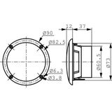Visaton - FR 8 WP - Full-Range Luidspreker - Zwart - Zoutwaterbestendig