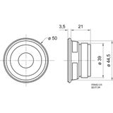 Visaton - FRWS 5 - Luidspreker - Zwart - 5 cm - Breedbandluidspreker