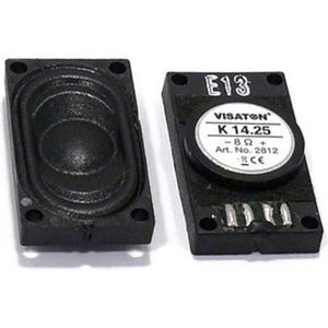 Visaton K 14.25 - 8 Ohm 1 inch 2.5 cm Mini-luidspreker 1 W 8 Ω Ovaal, Kunststof membraan