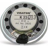Visaton K 23 - 8 Ohm 0.9 inch 2.3 cm Mini-luidspreker 0.3 W 8 Ω Kunststof membraan