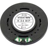 Visaton K 34 WP - 8 Ohm 1.3 inch 3.4 cm Mini-luidspreker 1 W 8 Ω Kunststof membraan