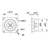 Visaton SC 5 Tweeter-kap 60 W 8 Ω