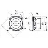Visaton vs-f8sc/8 – luidspreker zwart