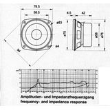 Visaton vs-f8sc/8 – luidspreker zwart