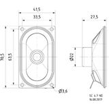 Visaton VS-SC4.7ND/8 Inbouw Speaker