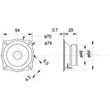 Visaton TW 70 - 8 Ohm Tweeter-conus