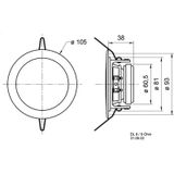 Visaton DL 8 ES 10W Zilver Luidspreker