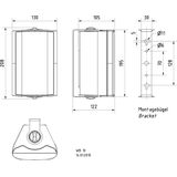 Speaker - 2-Weg - Wit - Plastic - 10 cm Woofer
