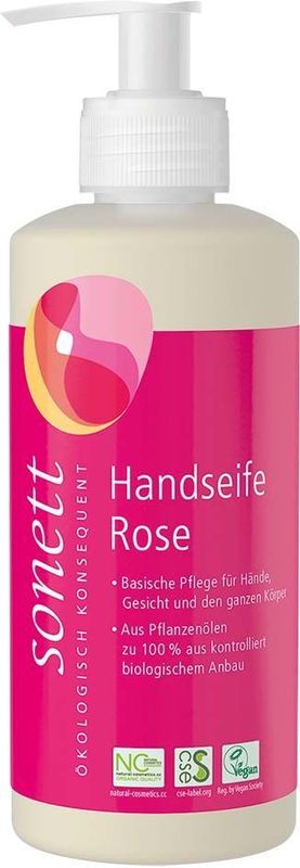 Handzeep Rose - Basic handverzorging voor de hand, gezicht en het hele lichaam - 300 ml
