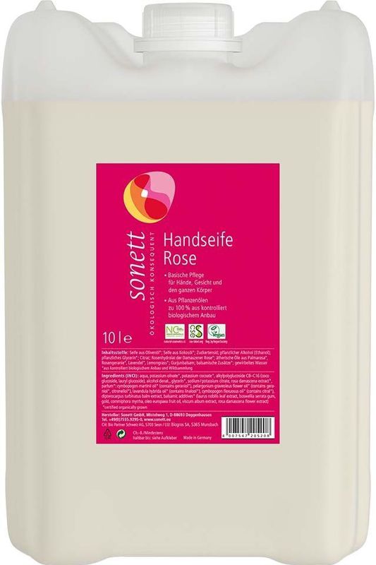 Sonett - Handzeep - Roos - 10 l