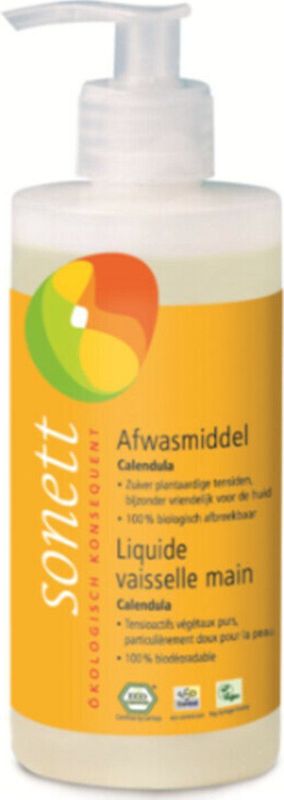 Sonett - Afwasmiddel - Calendula - Biologisch Afbreekbaar - Huidvriendelijk