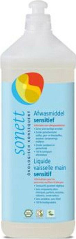 Sonett Afwasmiddel Sensitief Bio 1 liter