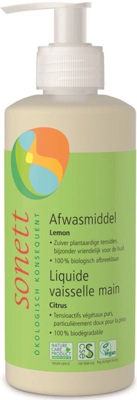 Sonett - Afwasmiddel - Lemon - 100% Natuurlijke Grondstoffen