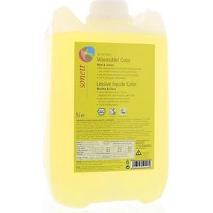 Sonett - Vloeibaar Wasmiddel Color - 5L - Ecologisch - Geschikt voor Katoen en Linnen