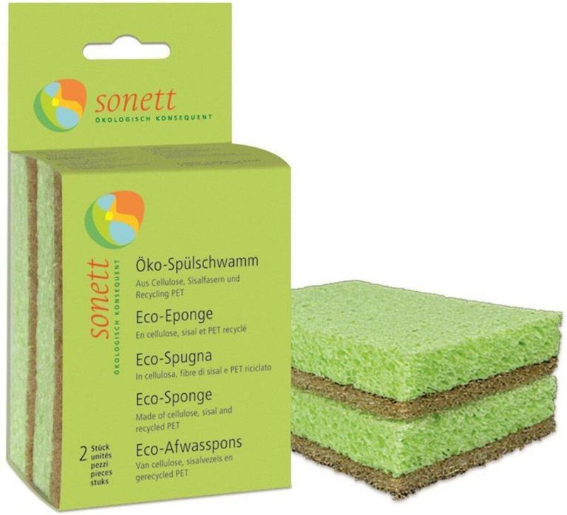 Sonett Afwasspons Biologisch 2 stuks