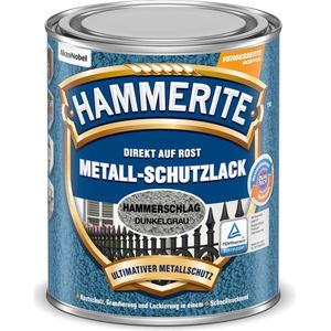 Hammerite Metaallak - Hamerslag - Donker Grijs - 0.75L