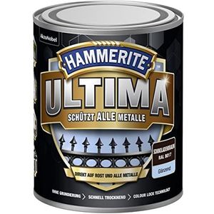 5379720 Hammerite ULTIMA metaalbescherming lak roest 750ml glanzend chocoladebruin RAL 8017