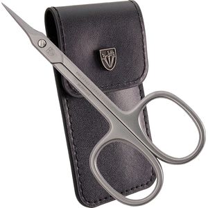 DREI SCHWERTER - Schaar torenpunt | Ideaal voor het nauwkeurig verwijderen van huidresten. Roestvrije merkkwaliteit MADE IN GERMANY | Inhoud: zwart nageletui van kunstleer met huidschaar - torenpunt