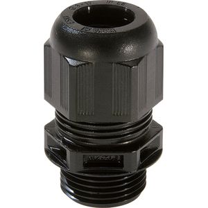 Wiska ESKV20 Wartel + Moer -M20 - Zwart - 1 stuks