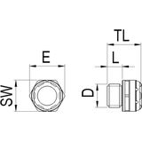 Wiska - 10103263 EVPS 12 HF Blindstop - Slagvast - Kunststof - Grijs-wit - 10 stuk(s)