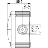 Wiska - COMBI 407 - Universele Kabeldoos - Wit - Kunststof - IP66/67