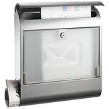 Alco - AL-8608 - Brievenbus - Zilver - 360x400x110mm