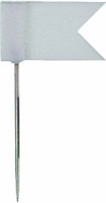 Alco Markeervlaggetjes 2,5 Cm Staal Rood/wit/blauw 20 Stuks