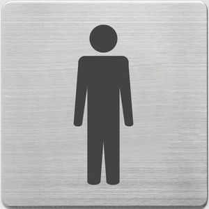 Alco AL-450-2 heren toiletbordje | rvs | metaal & zwart