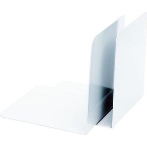 Boekensteun Alco 130x140x140m metaal per 2 stuks wit
