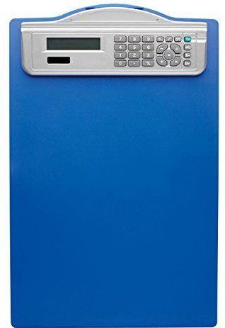 Alco-Albert 5518-15 klembord met zonne-energie, DIN A4, maatverdeling, blauw