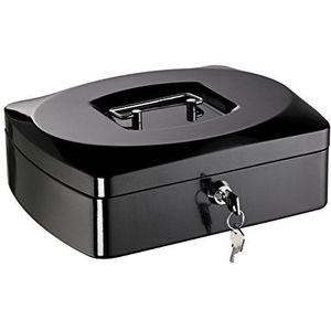 Alco Geldkassette Stahlblech mit Schloss 255x200x90mm schwarz