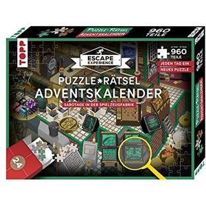 Puzzle-Rätsel-Adventskalender - Sabotage in der Spielzeugfabrik. 24 Puzzles mit insgesamt 960 Teilen: Verbesserte Neuauflage für noch mehr Puzzle-Spaß