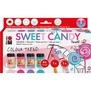 Marabu Sjabloon Sweet Candy Textil Set