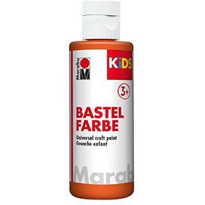 KIDS knutselverf, verschillende kleuren en maten 80 ml oranje