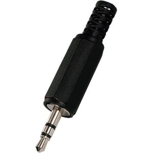 Monacor - Stereostekker - Zwart - Kunststof