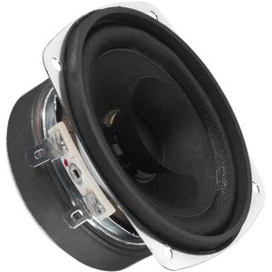 Monacor Speaker SP 30 universeel, 5 W, 4 ohm, hoge kegel, rond, zwart, 78 mm