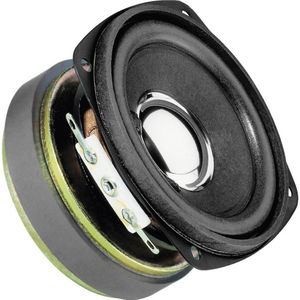 Monacor Miniatuur bass-midrange luidspreker (1 stuk), Ingebouwde luidsprekers, Zwart