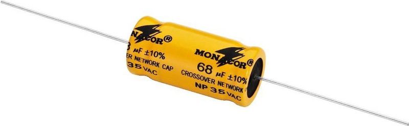 Monacor - LSC-680NP - Luidsprekercondensator - 68 µF